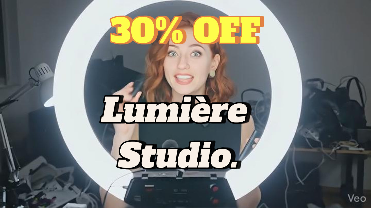 ing Light 18" avec Trépied Réglable – Lumière Studio pour Vlog, Streaming et Selfie