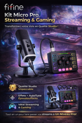 Microphone Gaming FIFINE – Kit complet Streaming & Podcast