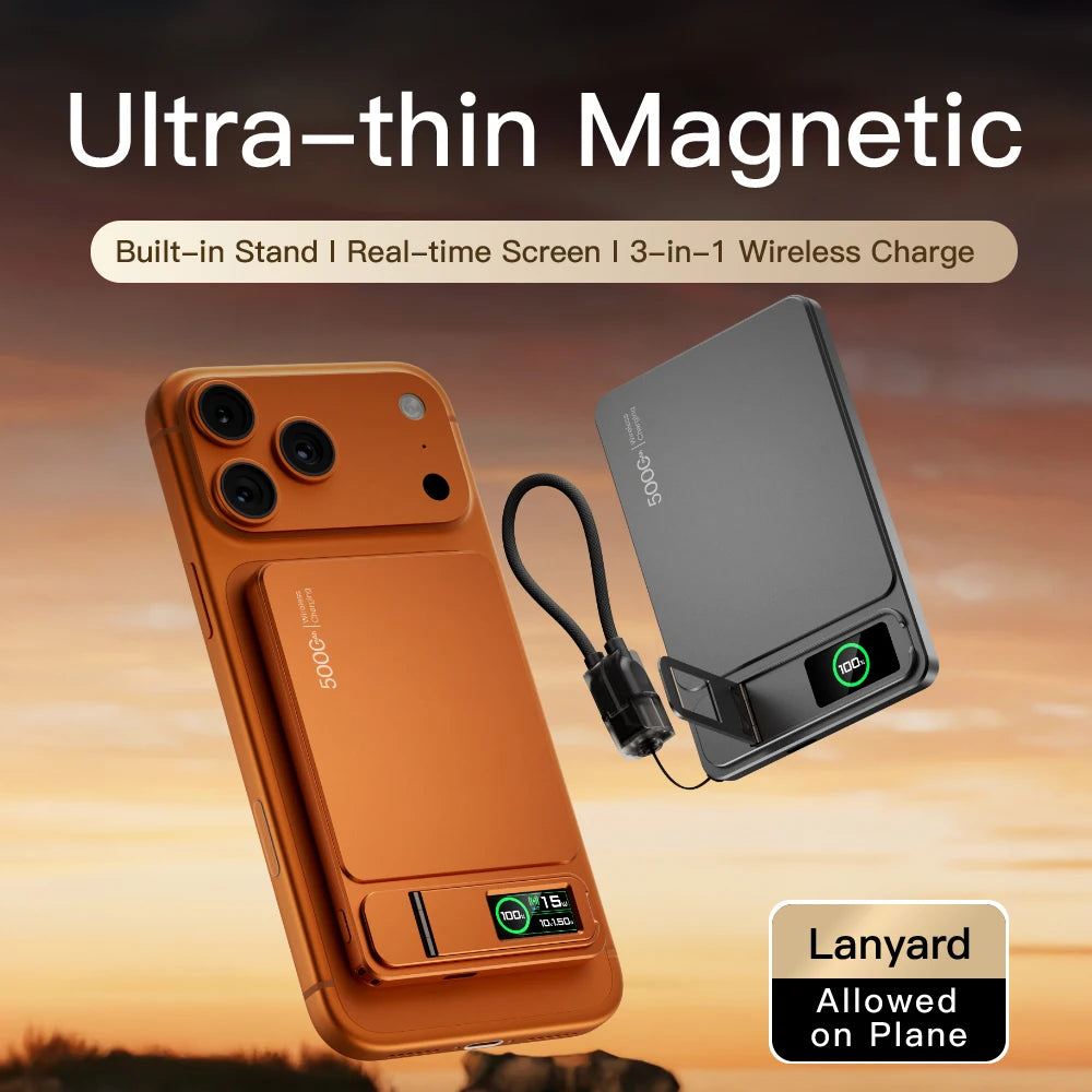 PowerBank Magnétique MagSafe 10000 mAh – Charge Sans Fil Rapide