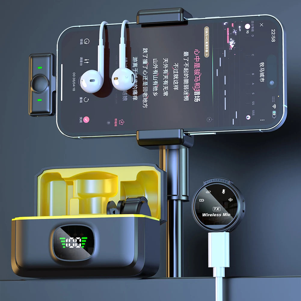 Microphone Lavalier Sans Fil pour Smartphone