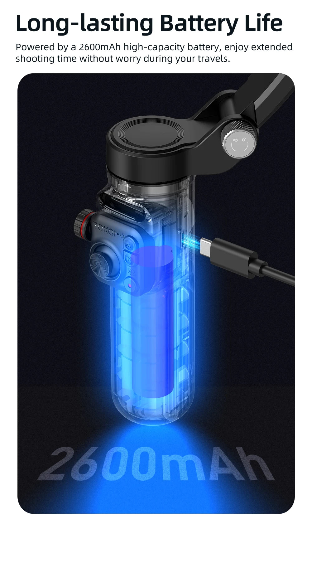 Stabilisateur Gimbal 3 Axes M02 avec Télécommande – Suivi Visage pour iPhone & Android | TikTok Vlog