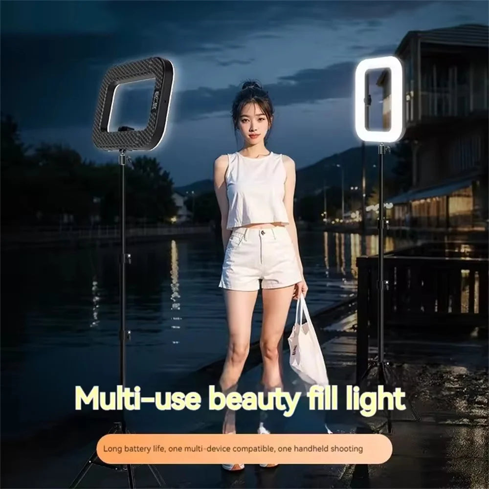 Ring Light LED Portable Rechargeable pour Smartphone – Lumière Selfie pour TikTok, Live et Vidéo