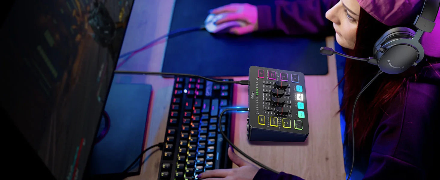 Microphone Gaming FIFINE – Kit complet Streaming & Podcast