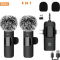 Micro Sans Fil Pro 4-en-1 – Son Clair comme en Studio (iPhone & Android)