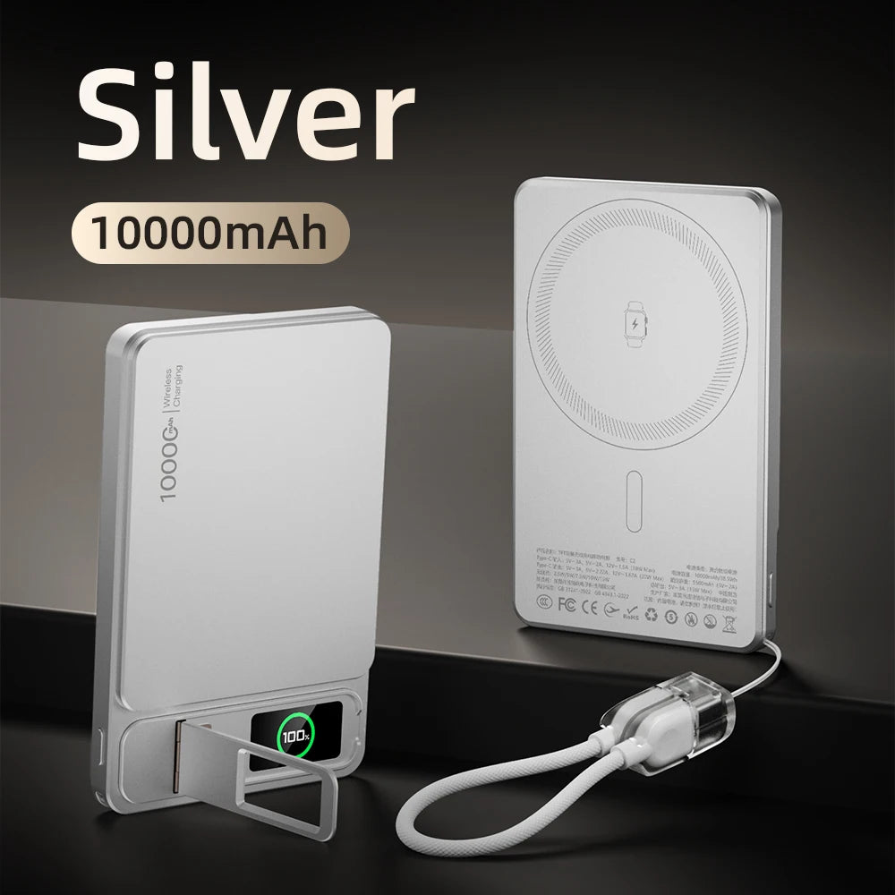 PowerBank Magnétique MagSafe 10000 mAh – Charge Sans Fil Rapide