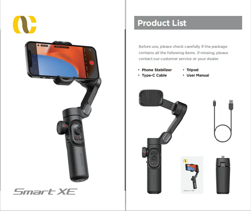 Stabilisateur Gimbal 3 Axes pour Smartphone