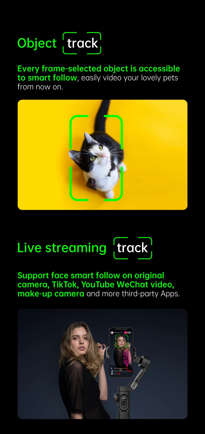 Stabilisateur Gimbal 3 Axes pour Smartphone
