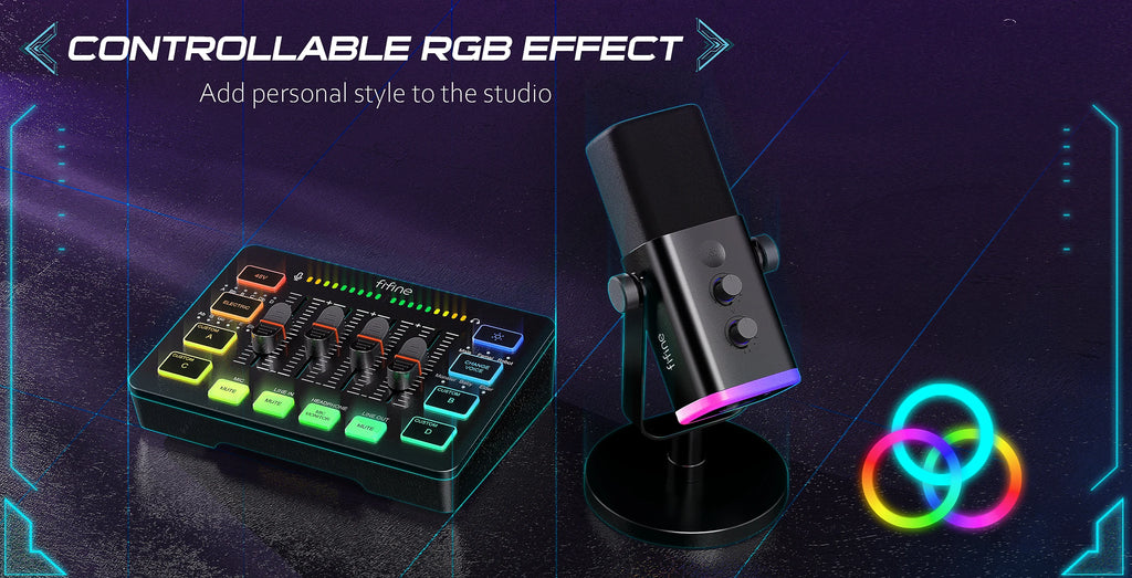 Microphone Gaming FIFINE – Kit complet Streaming & Podcast