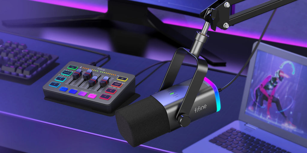 Microphone Gaming FIFINE – Kit complet Streaming & Podcast