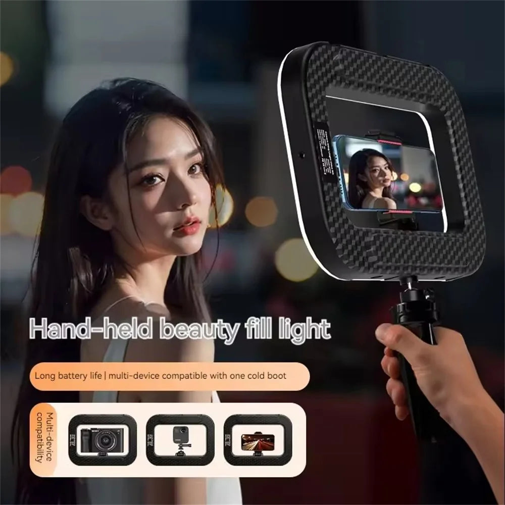 Ring Light LED Portable Rechargeable pour Smartphone – Lumière Selfie pour TikTok, Live et Vidéo