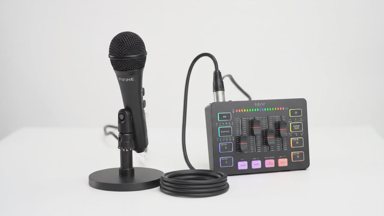 Microphone Gaming FIFINE – Kit complet Streaming & Podcast