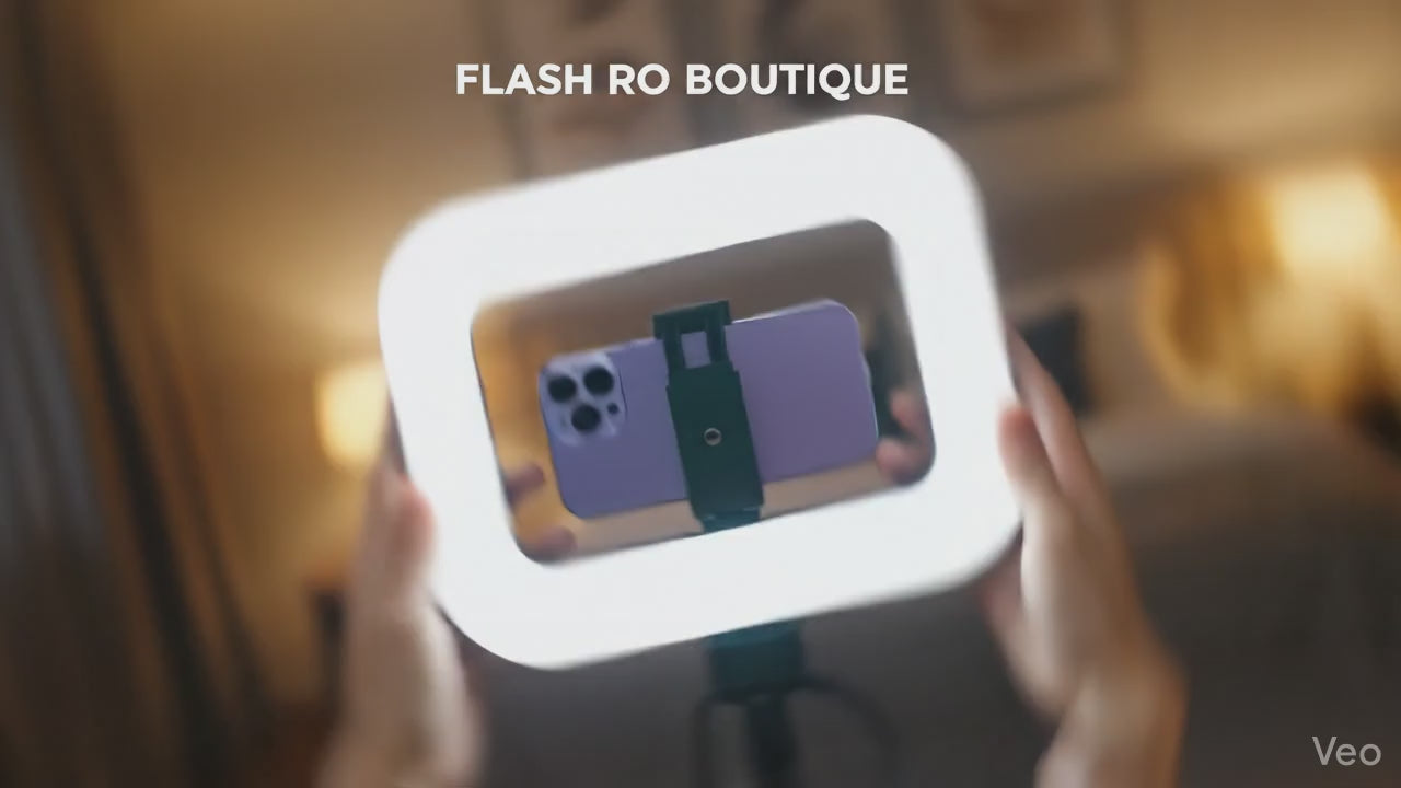 Ring Light LED Portable Rechargeable pour Smartphone – Lumière Selfie pour TikTok, Live et Vidéo